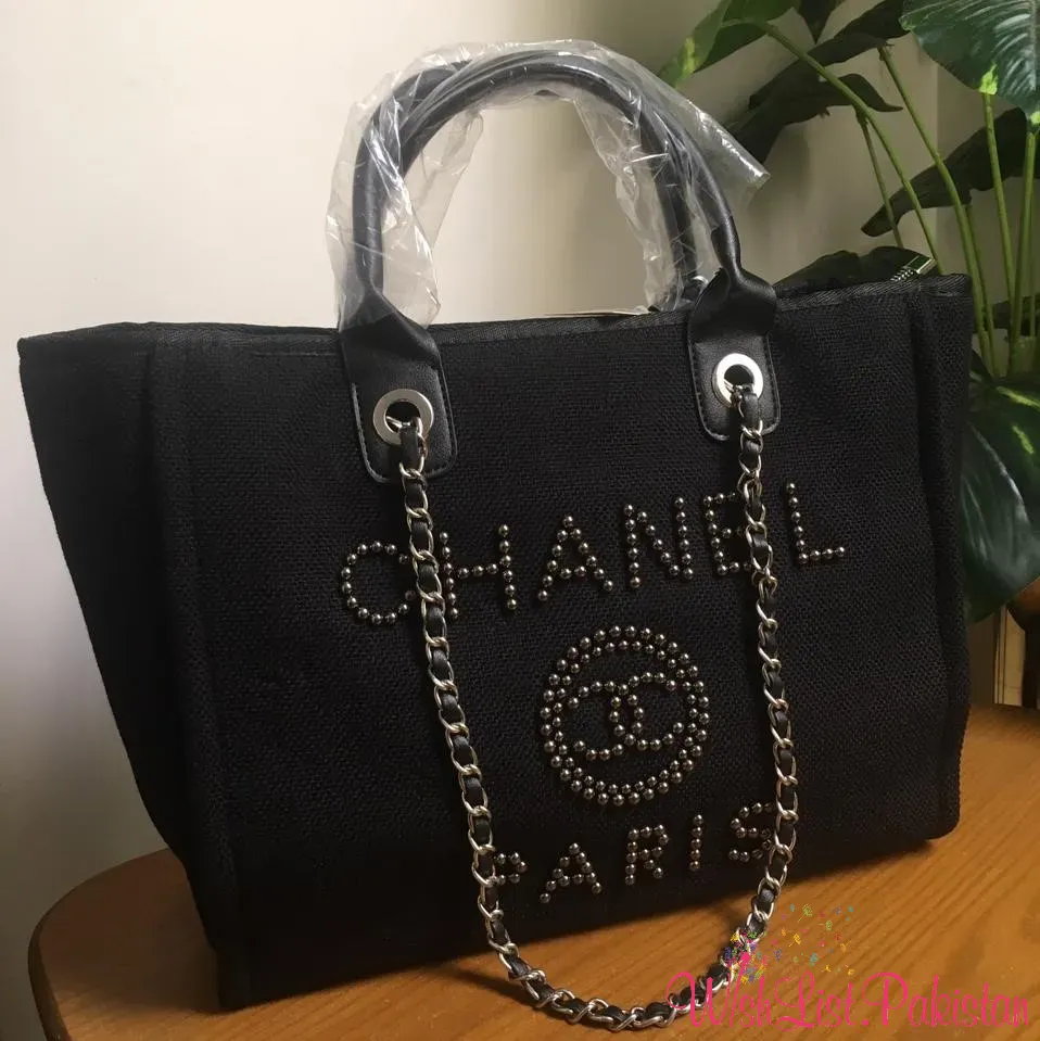 Chanel Deauville Pearl Tote Bag Best Price In Pakistan | Rs 6000 | find the  best quality of Handbags,hand Bag, Hand Bags, Ladies Bags, Side Bags,  Clutches, Leather Bags, Purse, Fashion Bags,