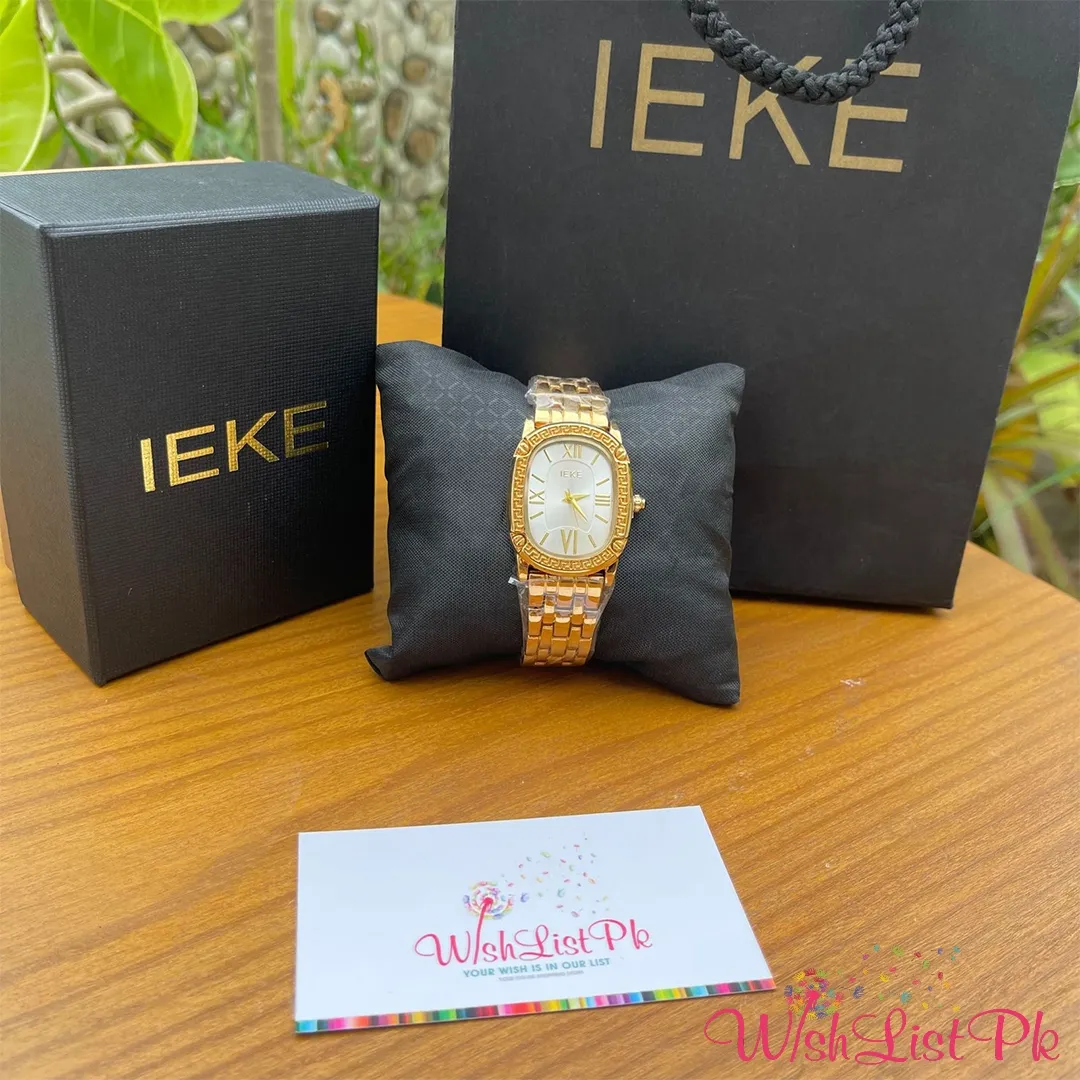 Best Price IEKE Gold Chain White Dial Watch